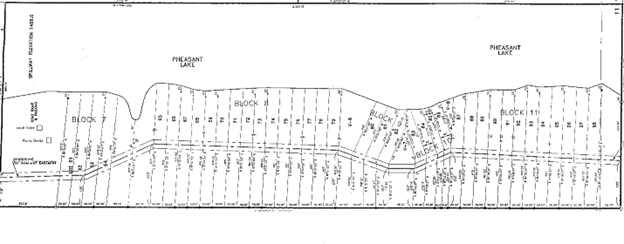 Map of Pheasant Lake (east side)